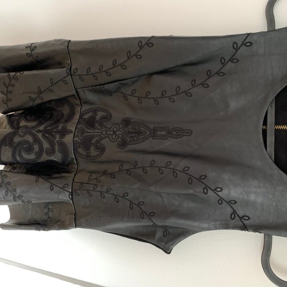 Leather Black Top - Zara - Picture 2 of 4